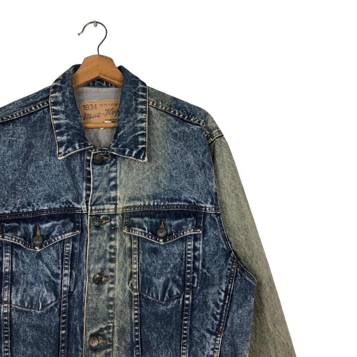 Japanese Brand 🔥VINTAGE RUSTY TRUCKER DENIM JACKET MAC HOPE ISSEY MIYAKE Size US M / EU 48-50 / 2 - 8 Thumbnail