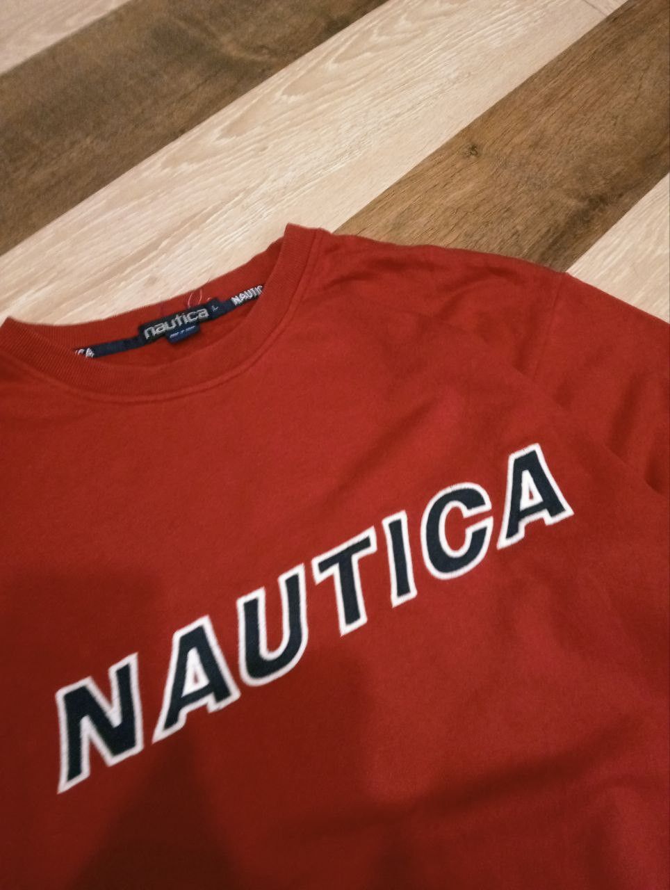 Nautica VINTAGE NAUTICA SPELLOUT CREWNECK - SIZE L Size US L / EU 52-54 / 3 - 3 Thumbnail