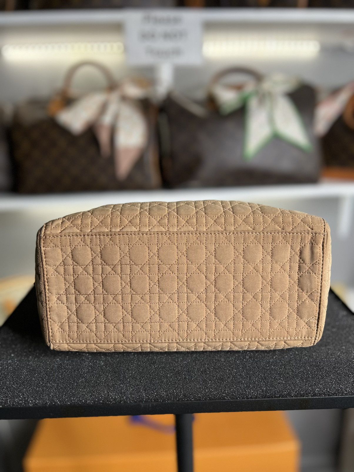 Christian Dior Monsieur Christian Dior Medium Cannage Lady Dior Bag Size ONE SIZE - 8 Thumbnail