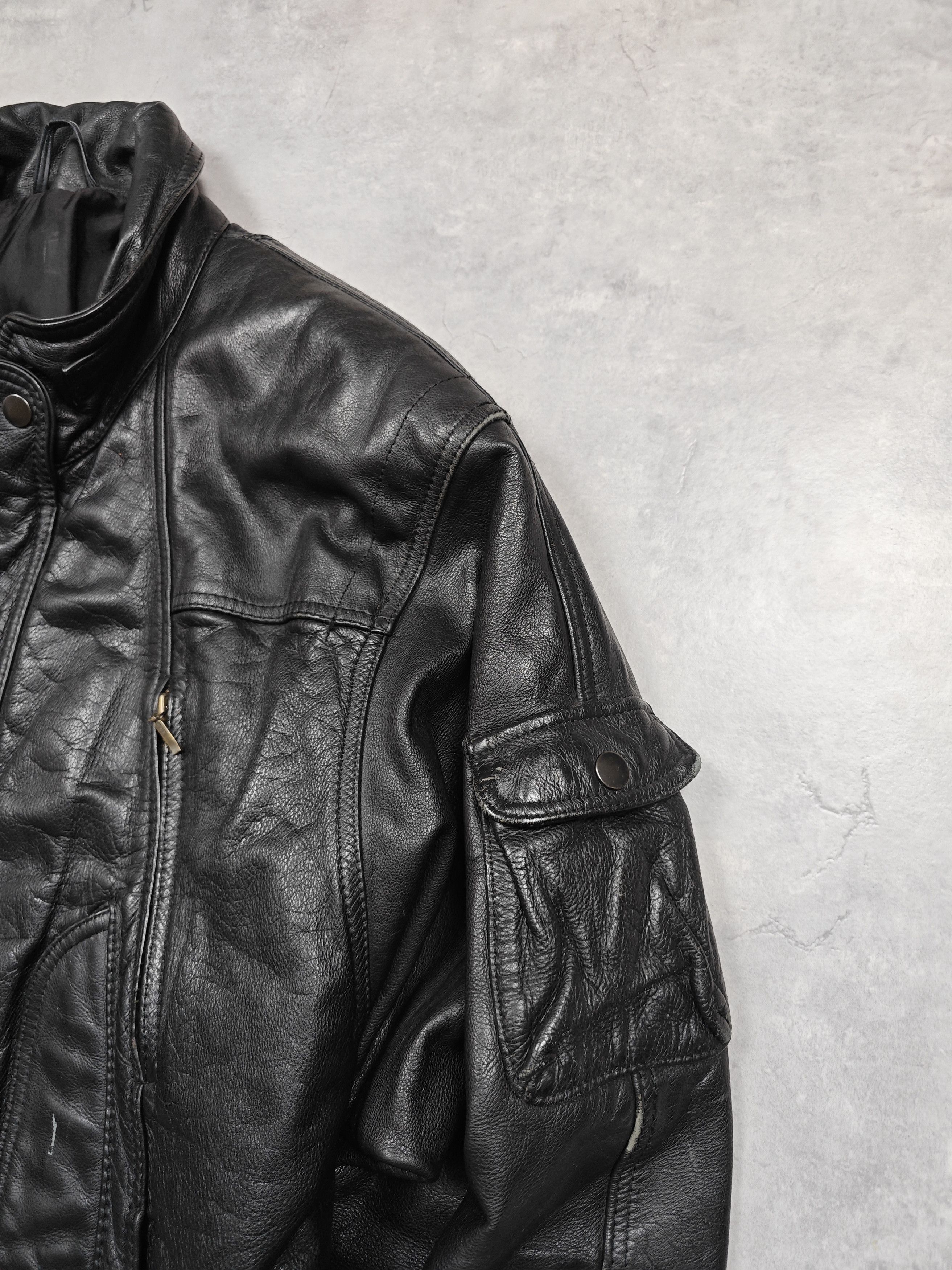 Angelo Litrico Angelo Litrico Vintage Leather Jacket Size US XL / EU 56 / 4 - 3 Thumbnail