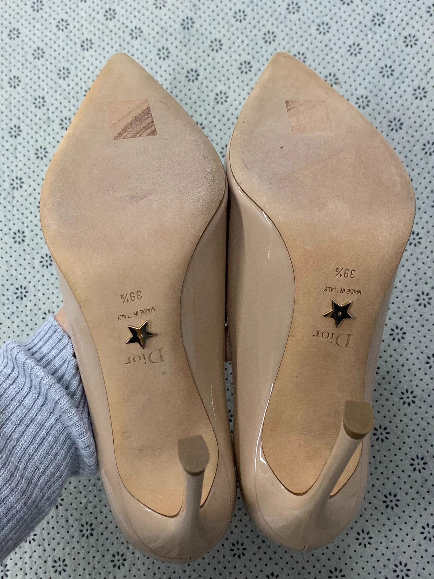 Dior Dior Nude Pink Patent Leather Heels 39.5 EU Size US 8.5 / IT 38.5 - 5 Thumbnail