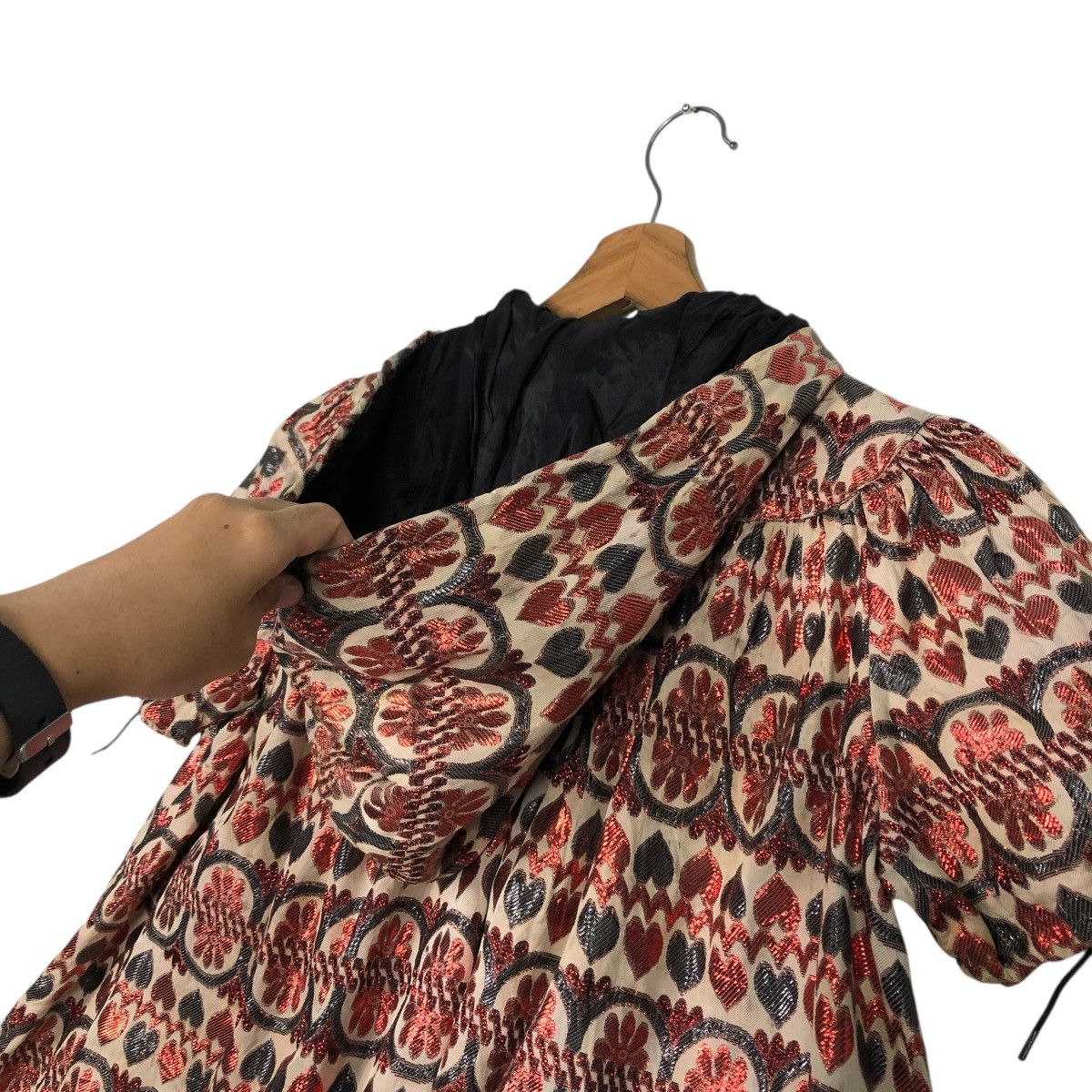 Anna Sui 🔥QUILTED TWEED JACKET DESIGN HOODIE ANNA SUI Size M / US 6-8 / IT 42-44 - 12 Thumbnail