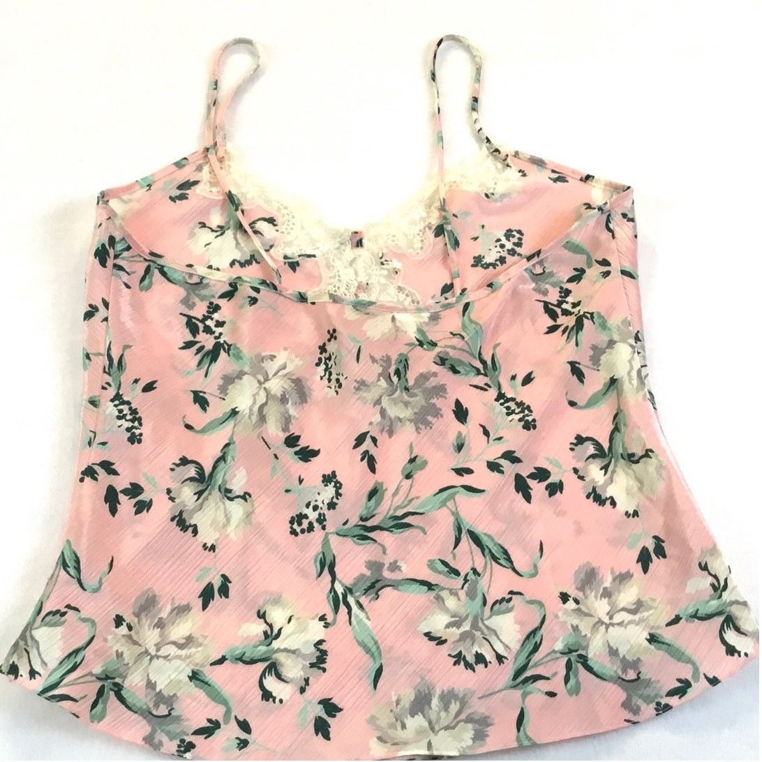 Victoria's Secret Victoria's Secret Camisole Pink Floral Straps Lace Small Size ONE SIZE - 5 Thumbnail