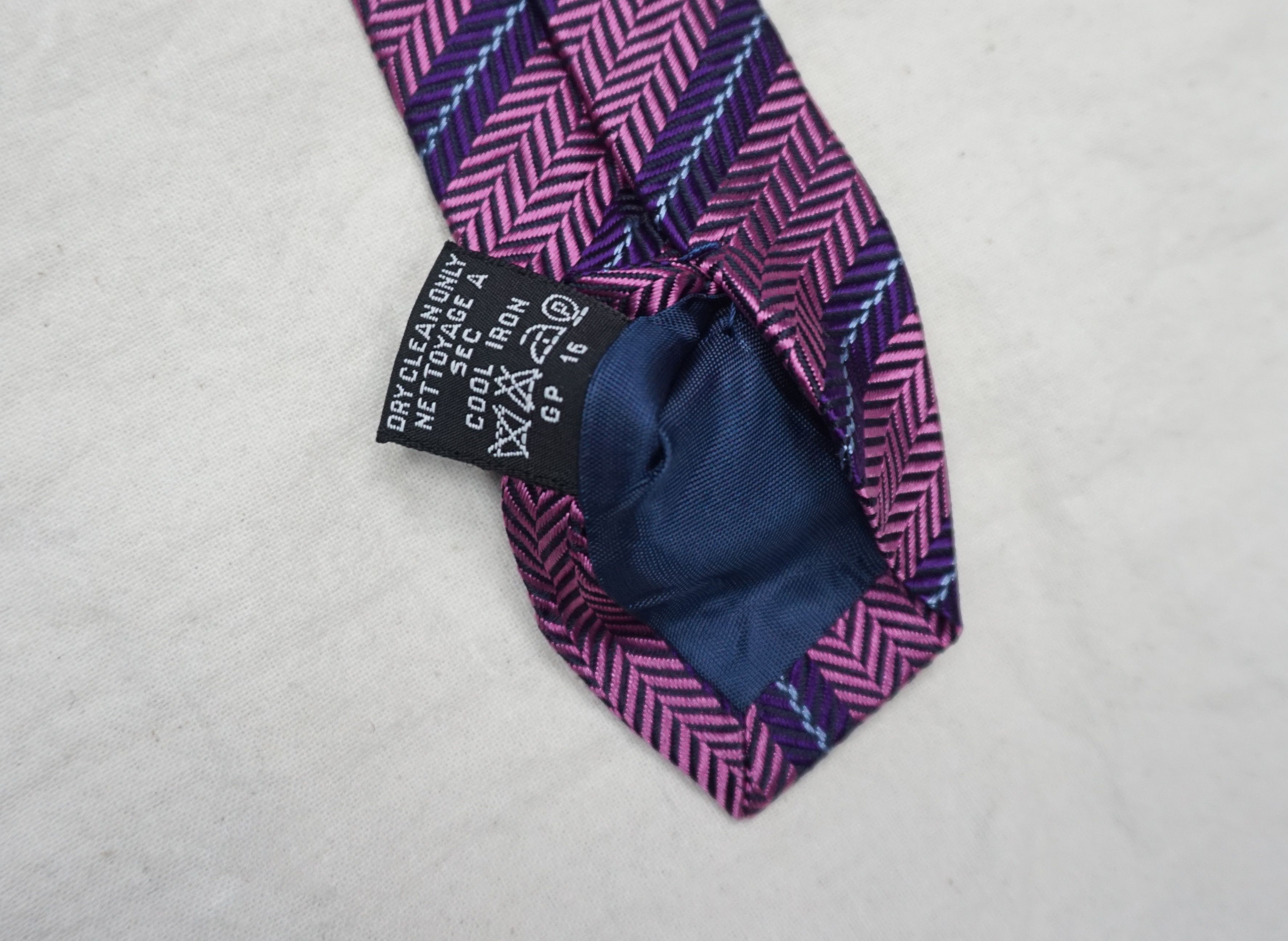 Kent & Curwen Kent & Curwen herringbone pattern Necktie Size ONE SIZE - 4 Thumbnail
