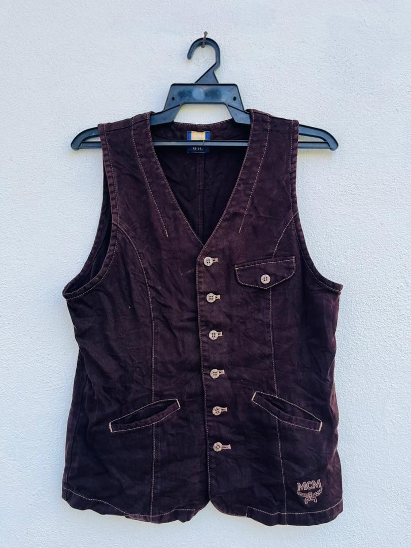 MCM Vintage MCM Japanese Designer Fashion Style Vest Size L / US 10 / IT 46 - 1 Thumbnail