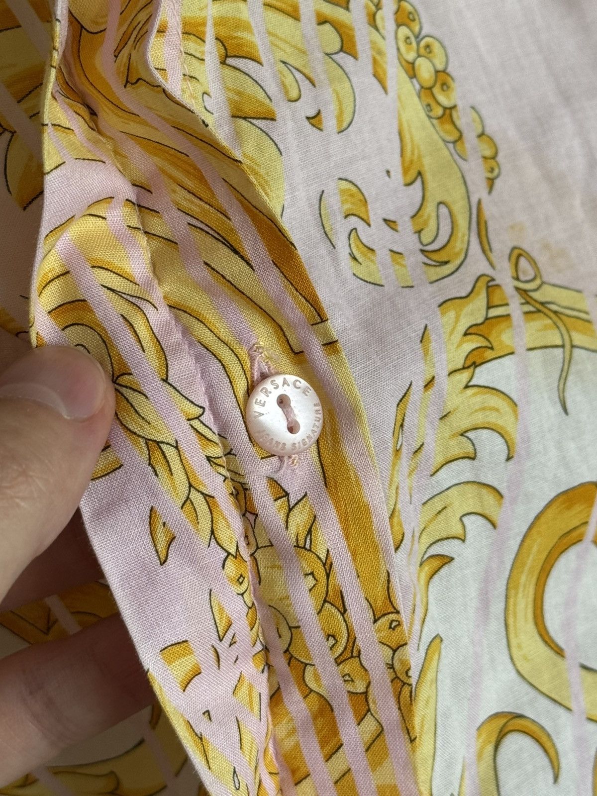 Versace × Versace Jeans Couture × Vintage VERSACE JEANS BAROQUE VEST SHIRT Size L / US 10 / IT 46 - 4 Thumbnail