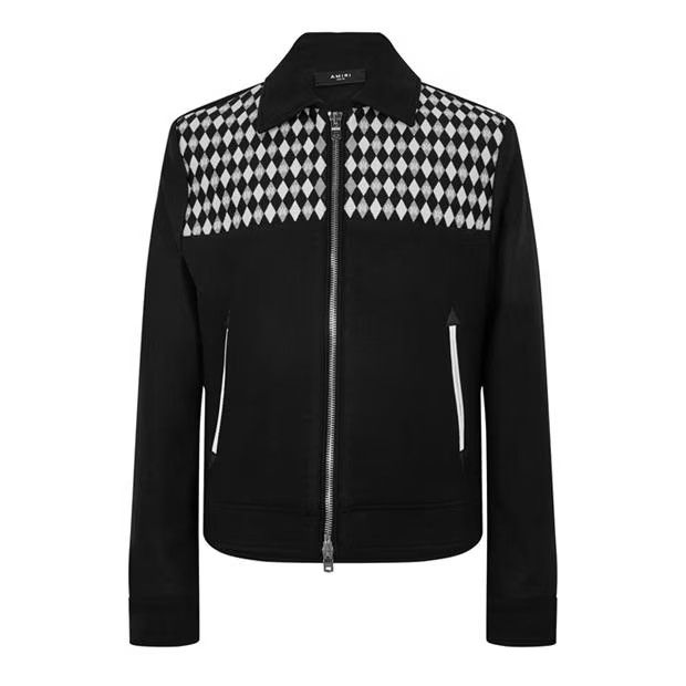 image of Amiri O1G2R1Mq0324 Jacket In Black, Men's (Size Small)