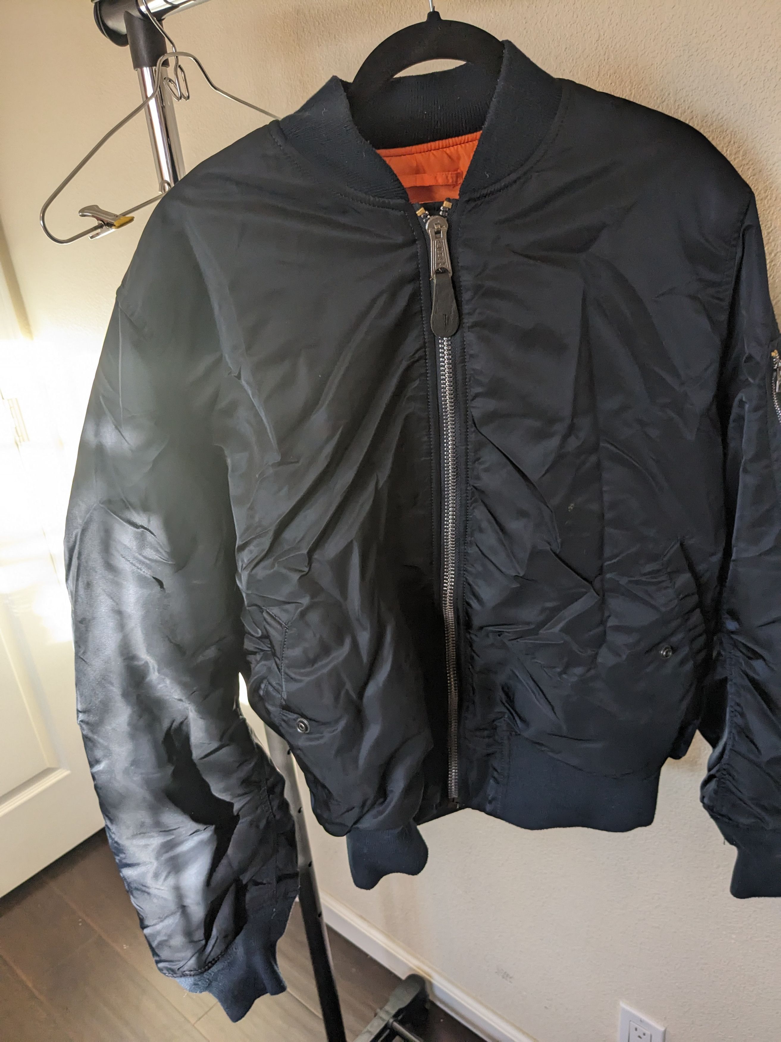 image of Alpha Industries Navy Bomber L Non-Vintage, Men's (Size Large)