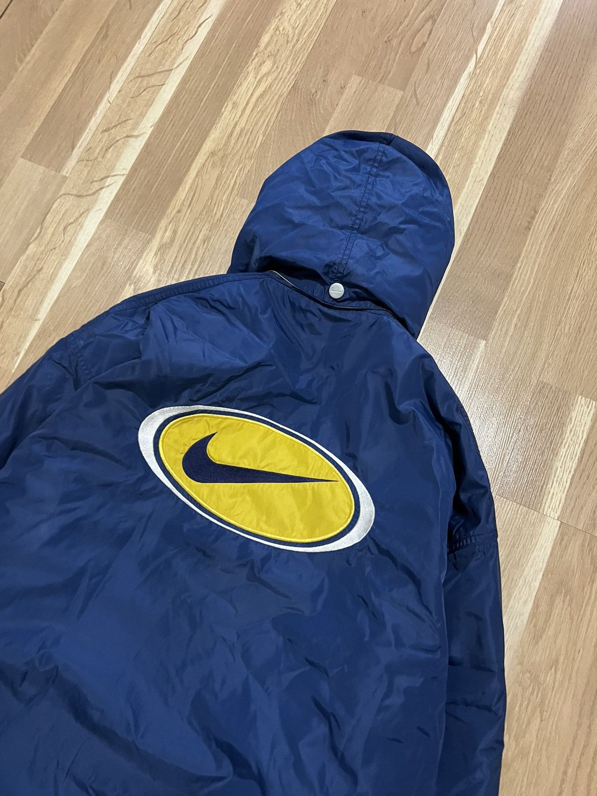 Nike × Vintage Nike vintage parkas jacket parkas big logo 90s rare Size US M / EU 48-50 / 2 - 3 Thumbnail