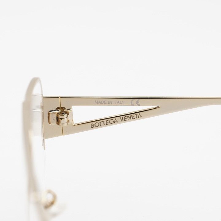Bottega Veneta Bottega Veneta BV1067O 002 Eyeglasses Gold 56mm Aviator Fram Size ONE SIZE - 10 Thumbnail
