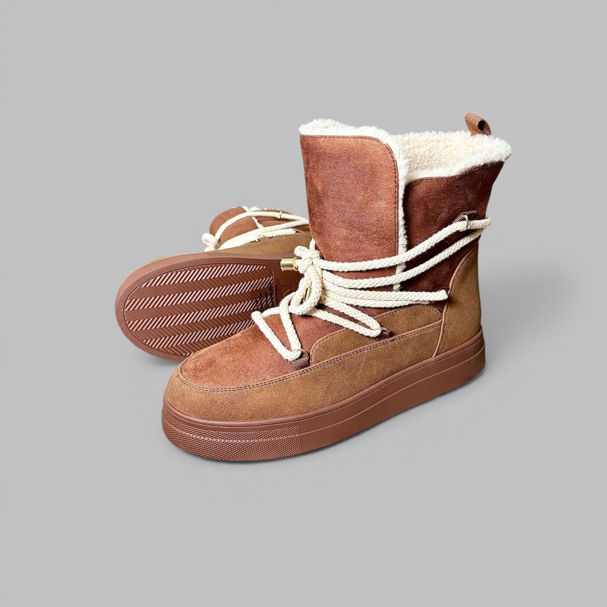Other MIA Disa Brown Faux Suede Women’s Winter Boots Sz 7.5 Size US 7.5 / IT 37.5 - 3 Thumbnail