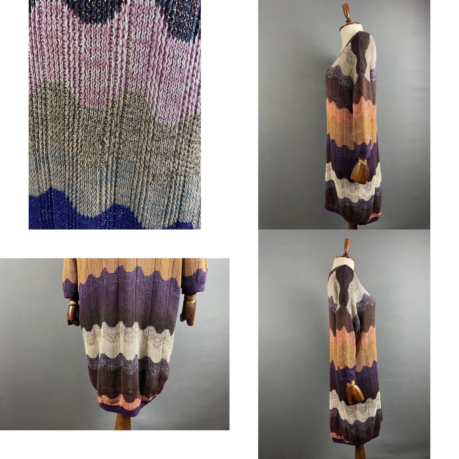 Missoni Missoni Lindex Womens Sweater Dress M Multicolor Cotton Long Sleeve Shirt Dress Size M / US 6-8 / IT 42-44 - 8 Thumbnail