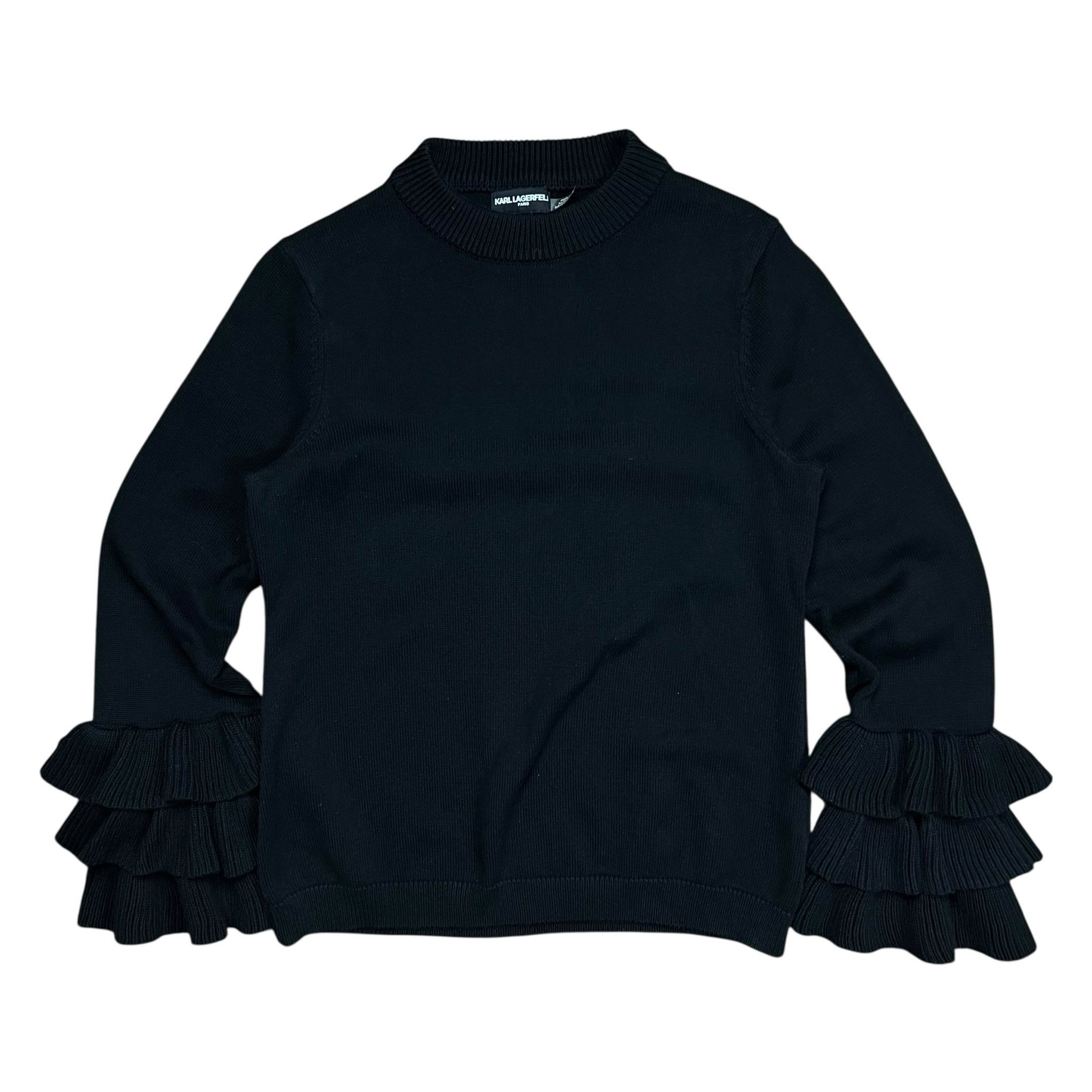 Karl Lagerfeld Karl Lagerfeld Ruffle Sleeve Knit Sweater - M Size M / US 6-8 / IT 42-44 - 1 Thumbnail