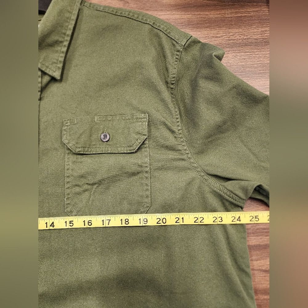 Wrangler Wrangler Xlarge Army Green Button Down Long Sleeve Workwear Size US XL / EU 56 / 4 - 5 Thumbnail