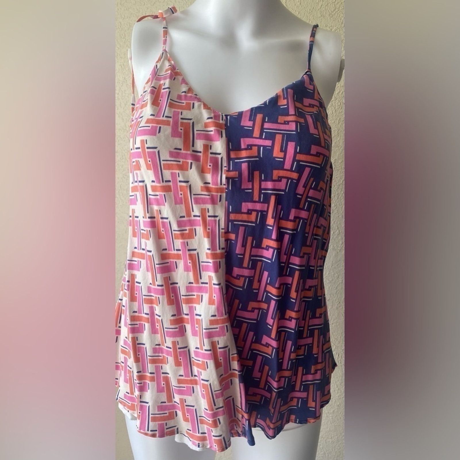 Other JB Julie Brown | Multicolor Silk Camisole Tank Top | Small Size S / US 4 / IT 40 - 1 Thumbnail