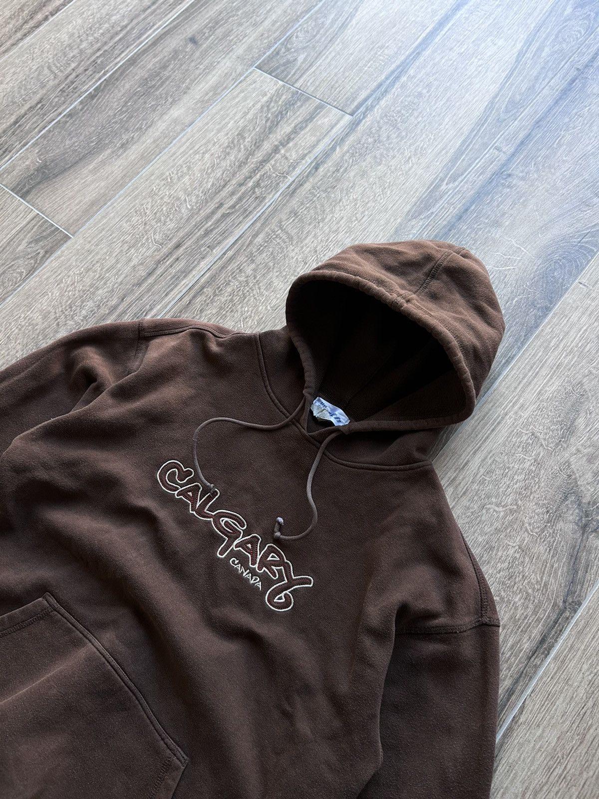 Japanese Brand × Vintage Vintage Canada Brown big logo style y2k hoodies Size US S / EU 44-46 / 1 - 2 Thumbnail