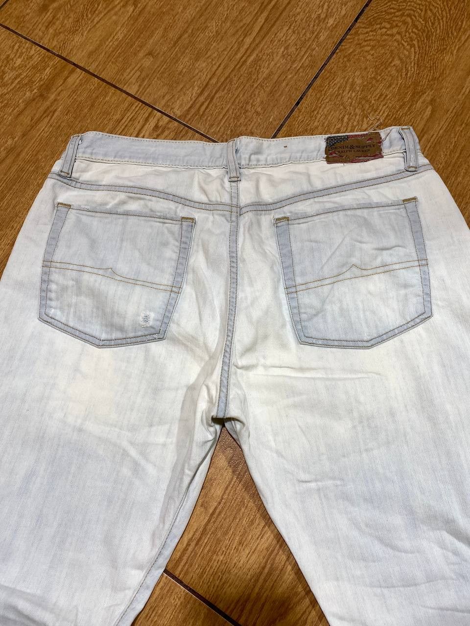 Polo Ralph Lauren Vintage Polo Ralph Lauren Faded Blue Straight Leg Jeans Size US 30 / EU 46 - 15 Thumbnail