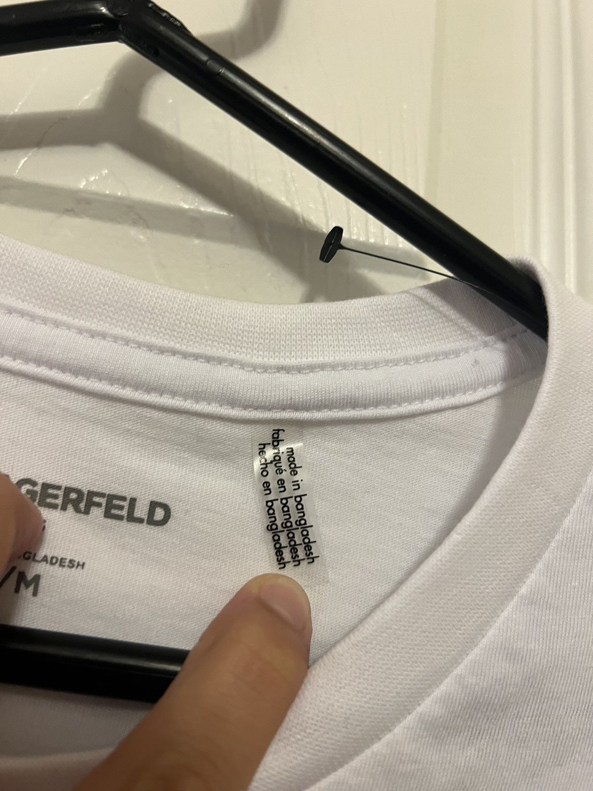 Karl Lagerfeld Karl Lagerfeld Paris White T-Shirt Size US M / EU 48-50 / 2 - 4 Thumbnail