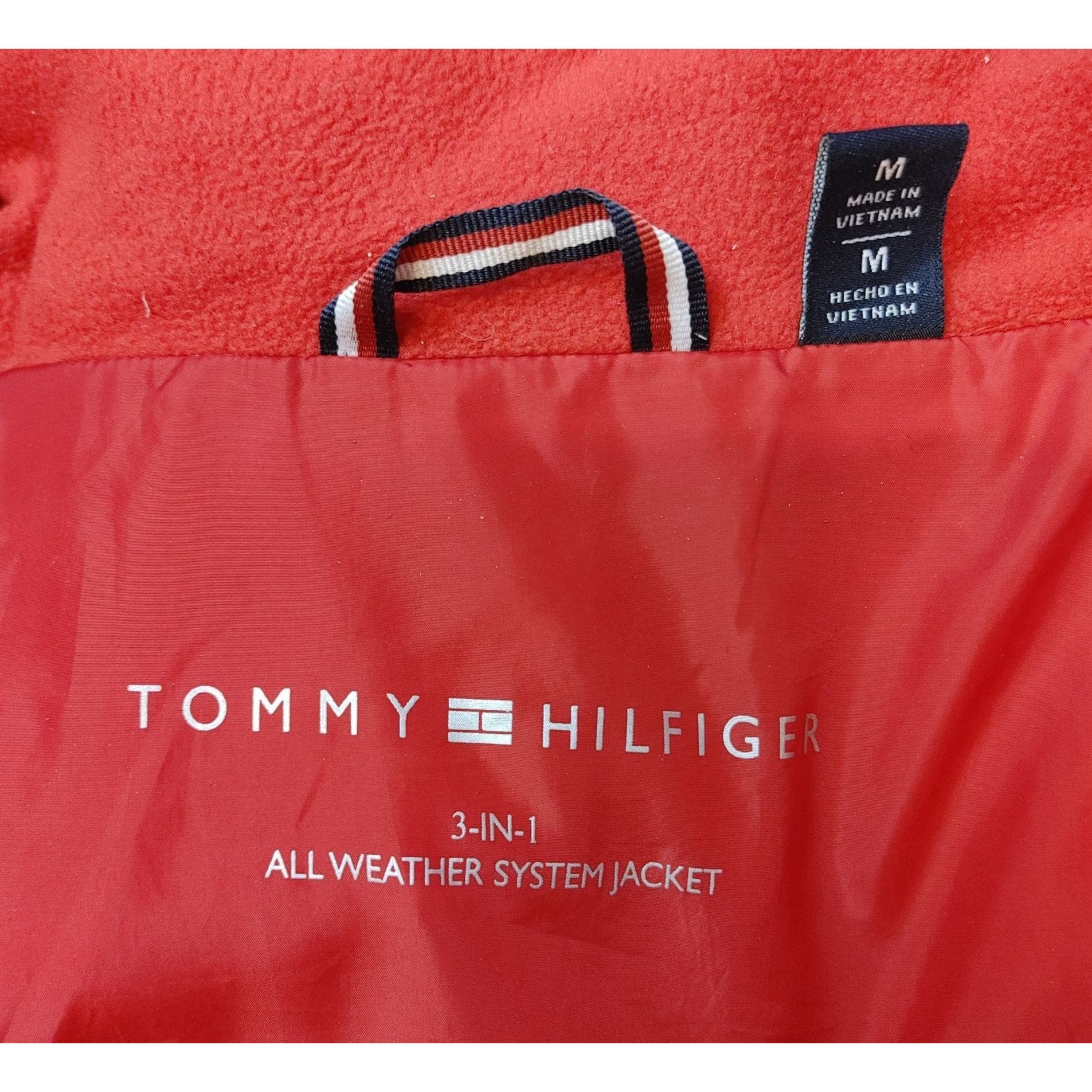 Tommy Hilfiger TOMMY HILFIGER Womens M Red 3 in 1 All Weather System Waterp Size M / US 6-8 / IT 42-44 - 3 Thumbnail