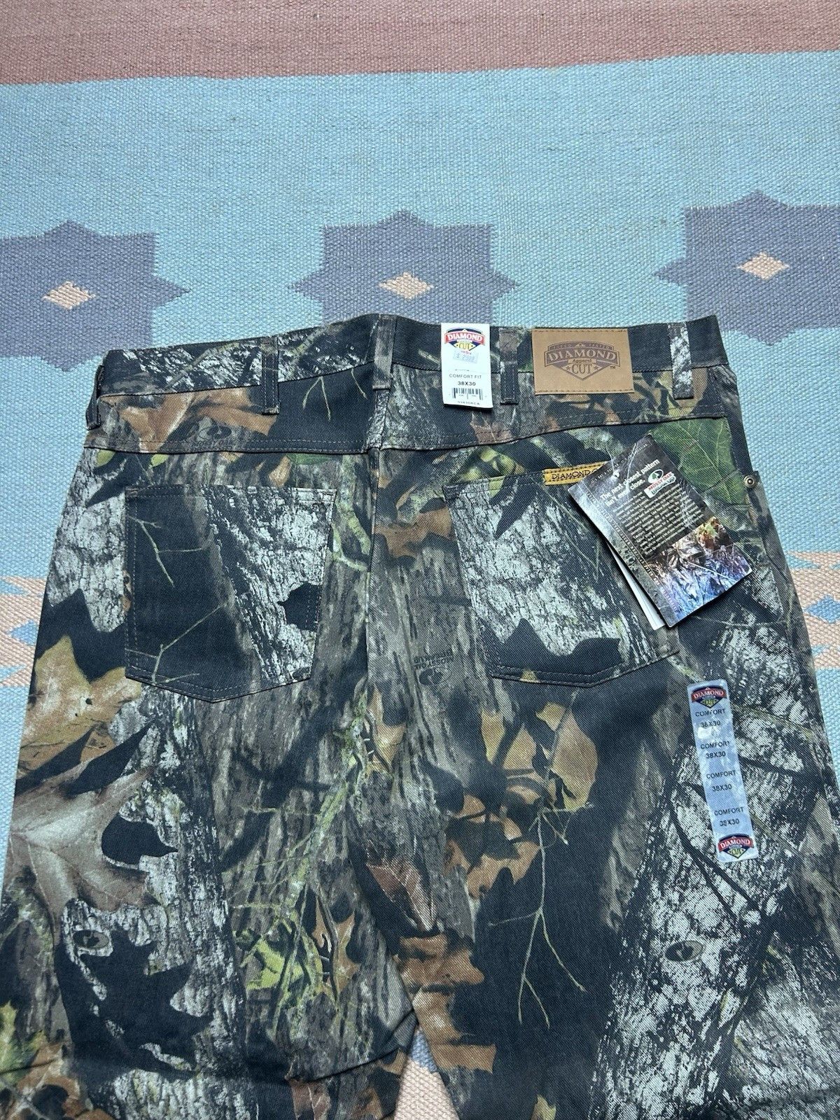 Vintage NEW Vintage diamond cut jeans mossy oak camo NWT men’s 38x30 Size US 38 / EU 54 - 3 Thumbnail