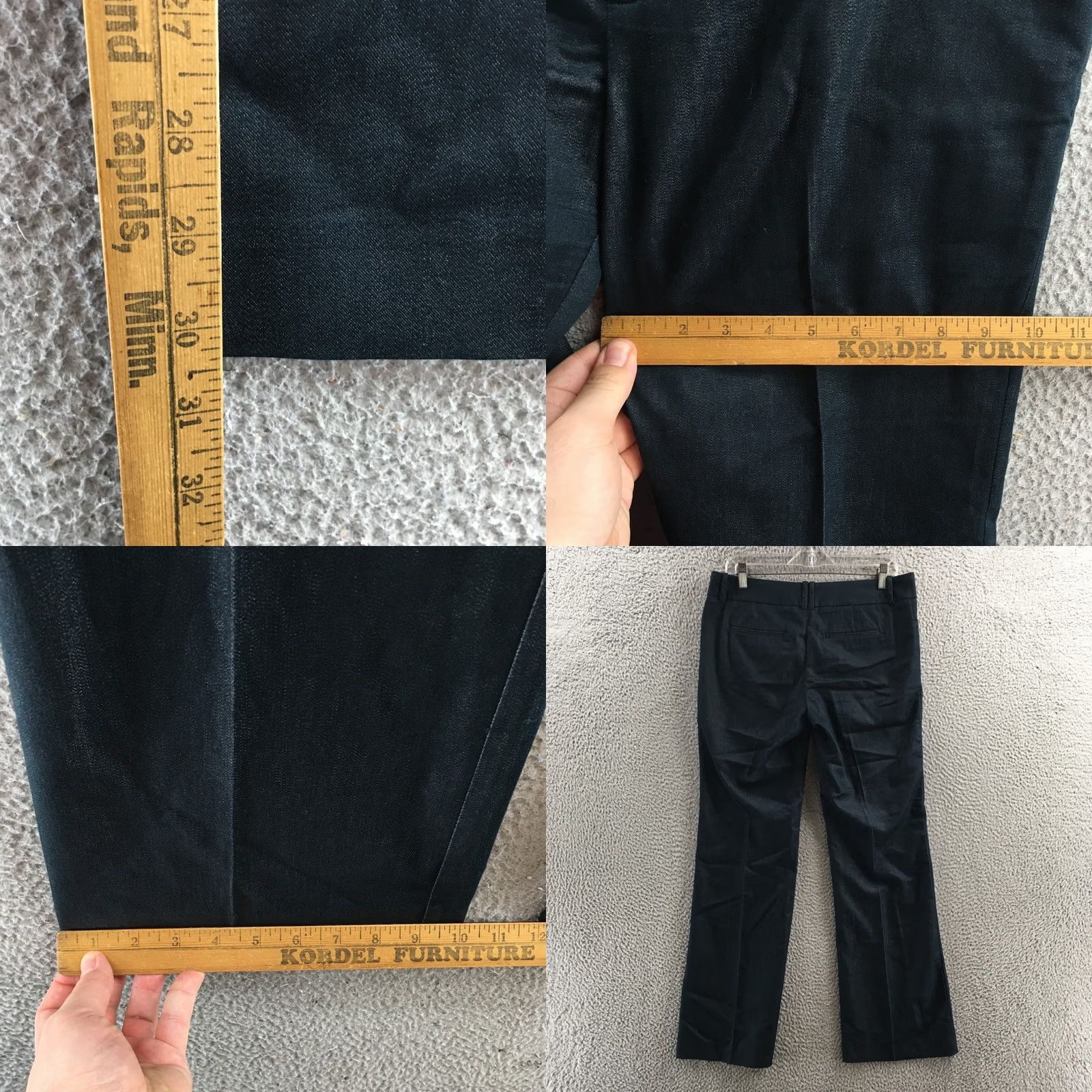 Mossimo Mossimo Pants Womens 10 Stretch Blue Dress Pants Zip Fly Mid Rise Straight Leg Size 32" / US 10 / IT 46 - 8 Thumbnail