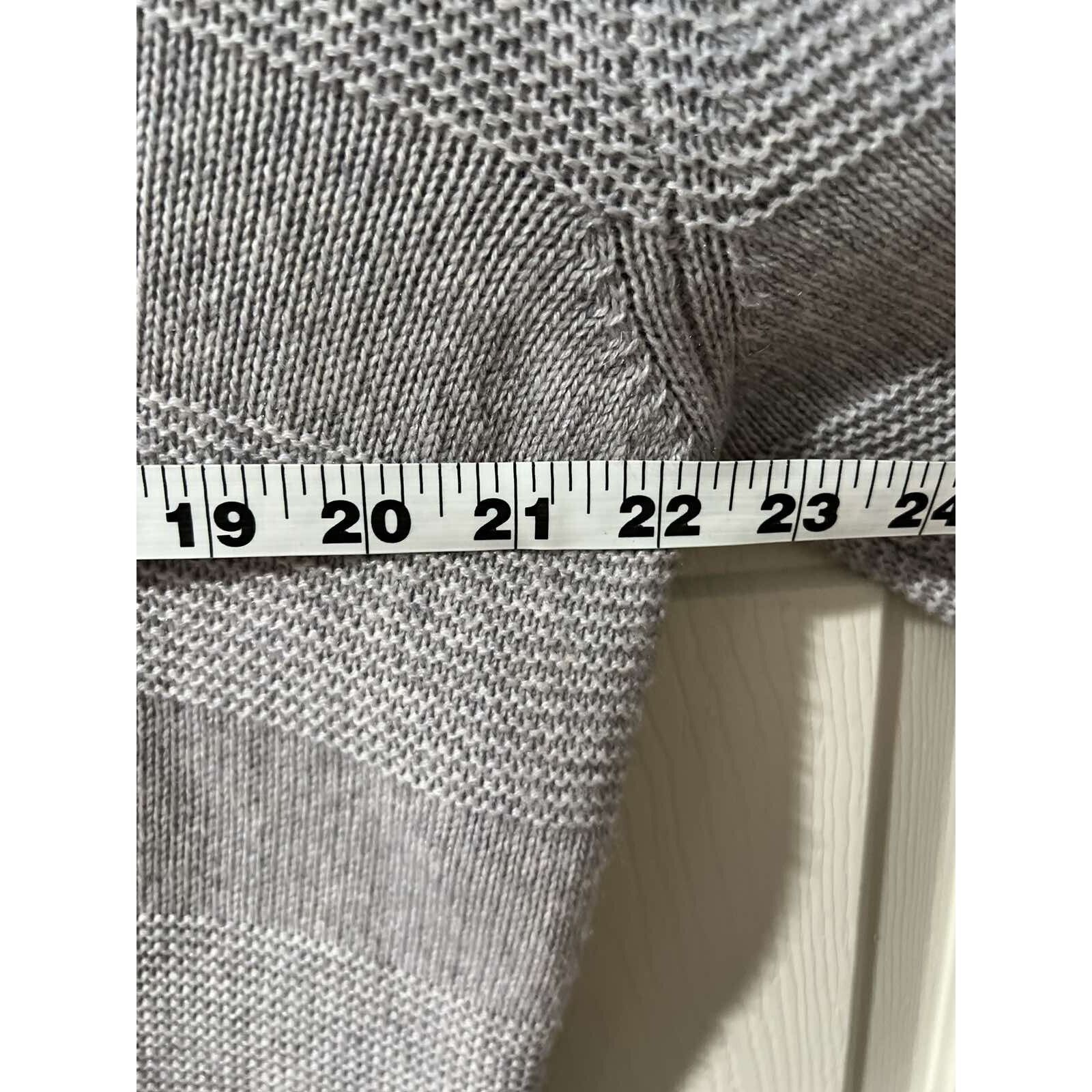 Broken Promises Co. Bartolini Cashmere Sweater cable knit Gray size M A001363 Size M / US 6-8 / IT 42-44 - 5 Thumbnail