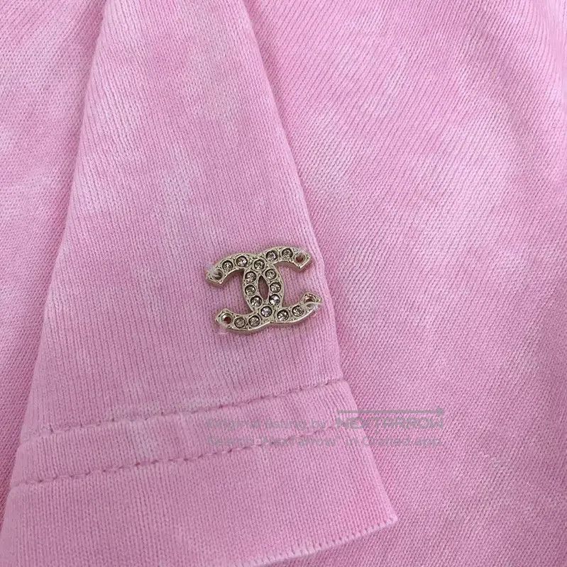 Chanel Chanel Pink Cotton Women's T-Shirt . Size XXS / US 00 / IT 34 - 4 Thumbnail