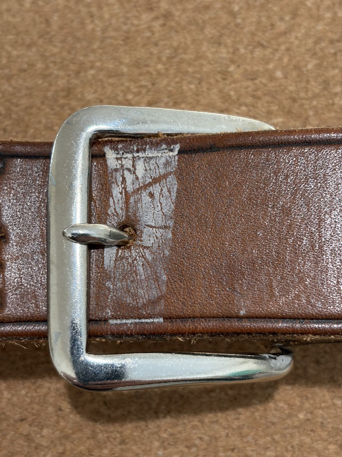 Bass Pro Shops Leather Belt Embossed Fishing Western Outdoor Casual Buckle Size 32 - 6 Thumbnail