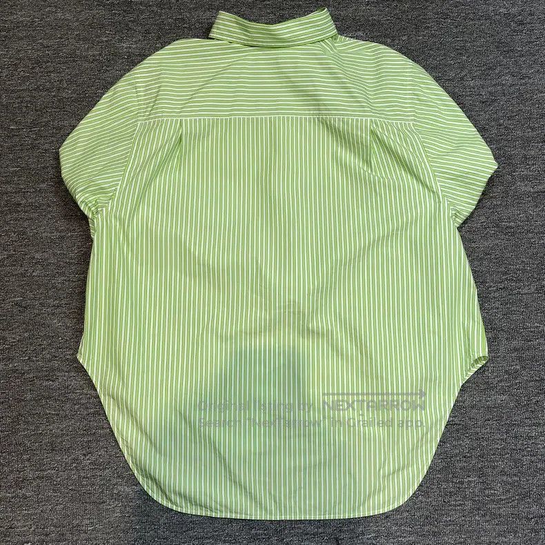Balenciaga Balenciaga Grass Green Striped Shirt Size XS / US 0-2 / IT 36-38 - 2 Thumbnail