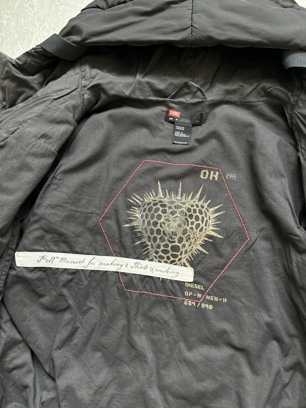 Diesel Vintage 00s Diesel Archive Boxy Cropped Jacket Avant Garde Size M / US 6-8 / IT 42-44 - 17 Thumbnail