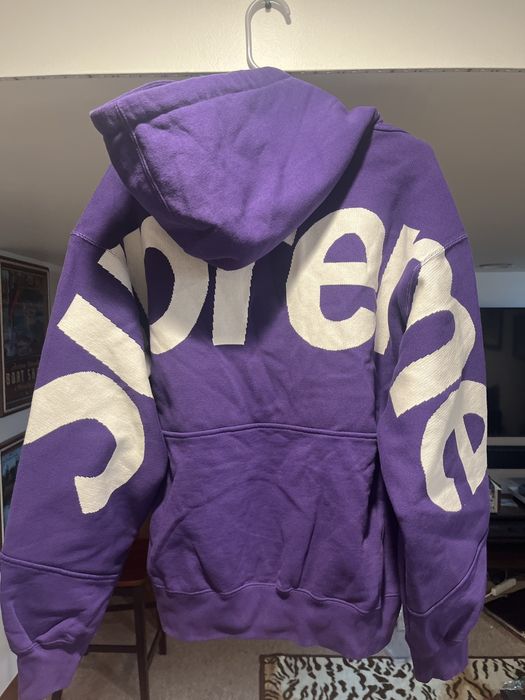 Supreme Supreme Big Logo Jacquard Hoodie - M | Grailed