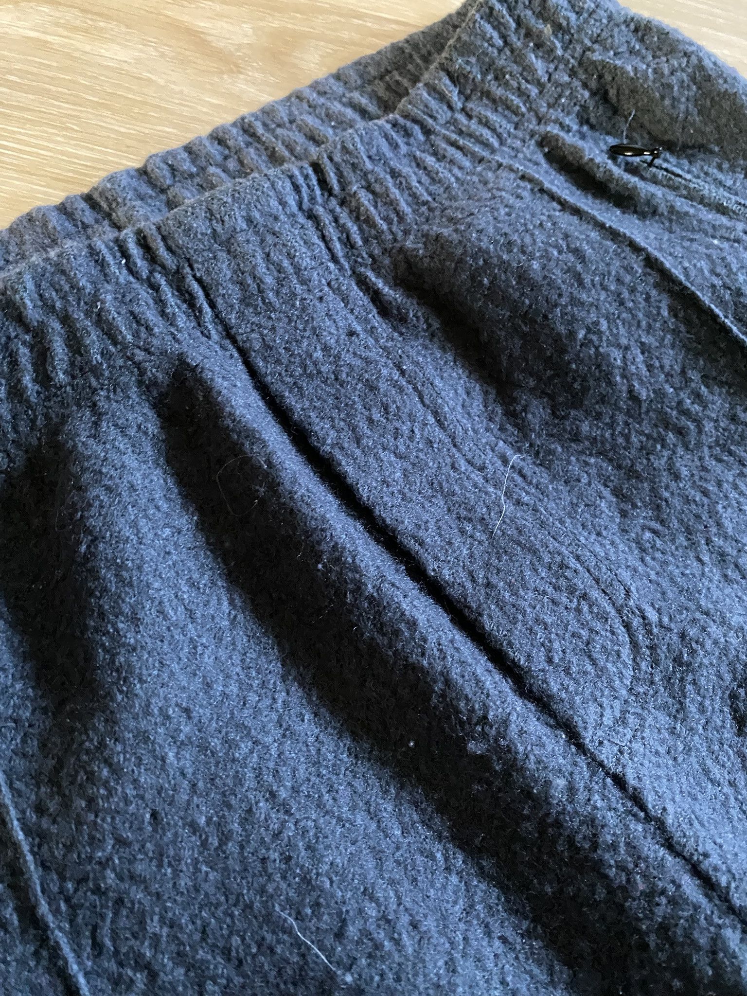 Our Legacy Italian Virgin Wool - Graphite Curl - Track Pants Size US 28 / EU 44 - 4 Thumbnail