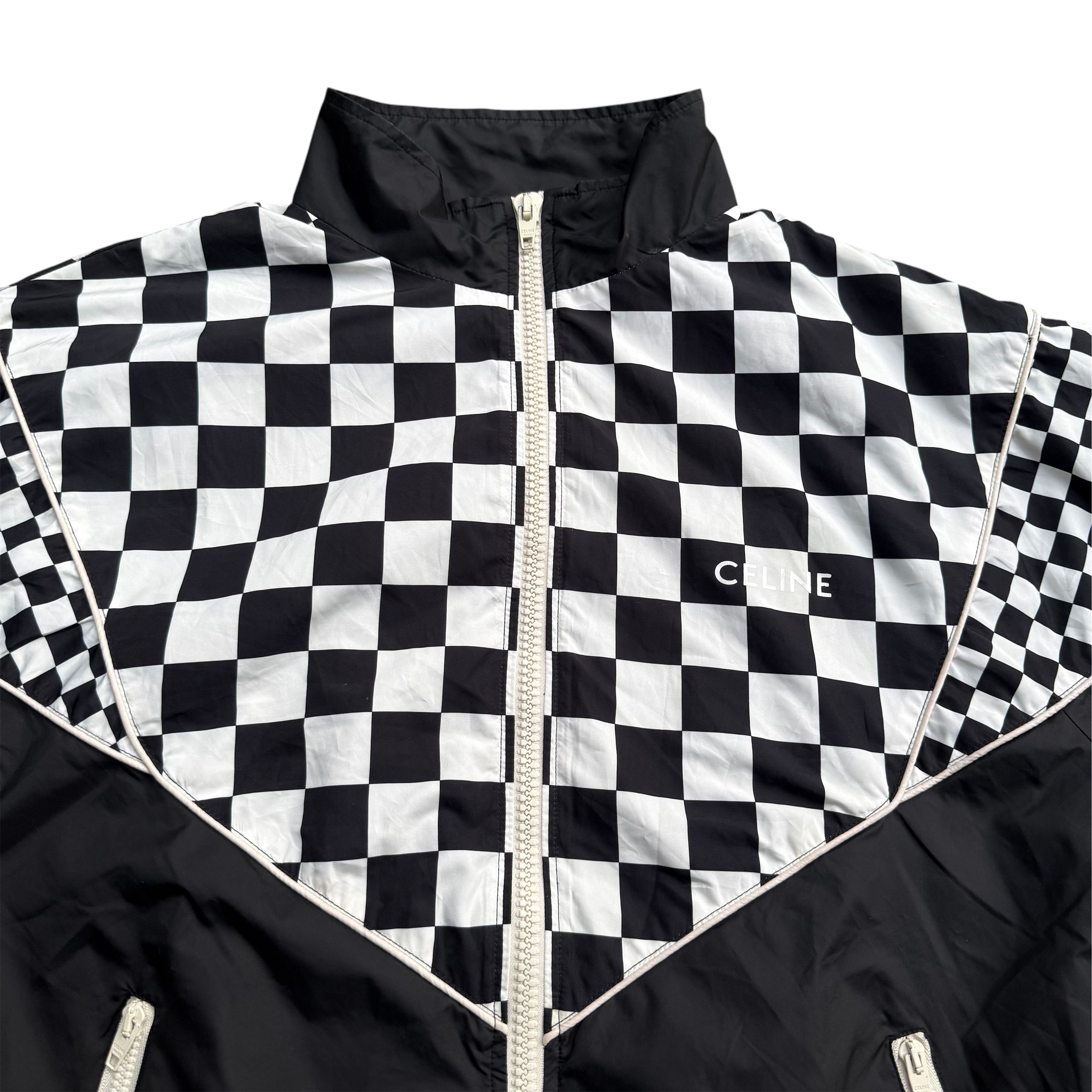 Celine Celine Checkered Windbreaker Jacket Size US M / EU 48-50 / 2 - 5 Thumbnail