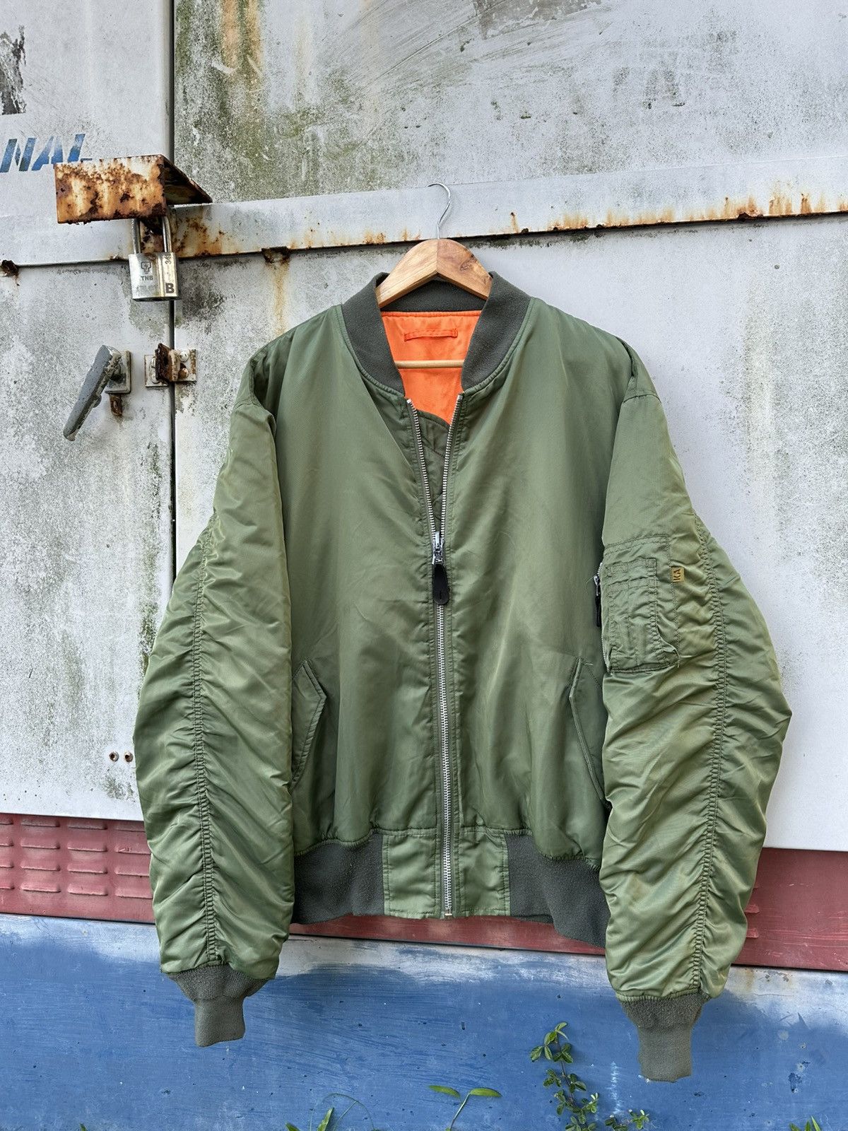 Vintage 🪖Vintage Oversized Knox Armory Military Bomber Jacket Size US XXL / EU 58 / 5 - 3 Thumbnail