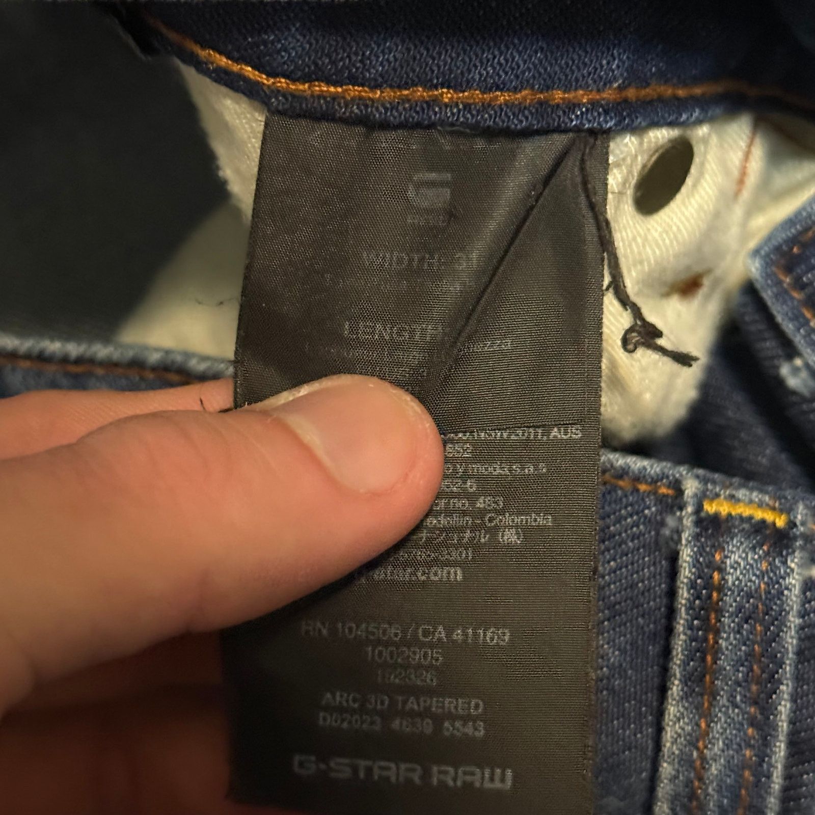 G-Star G Star Raw Arc 3D Tapered Jeans Size 31x28 Streetwear Size US 31 - 7 Thumbnail