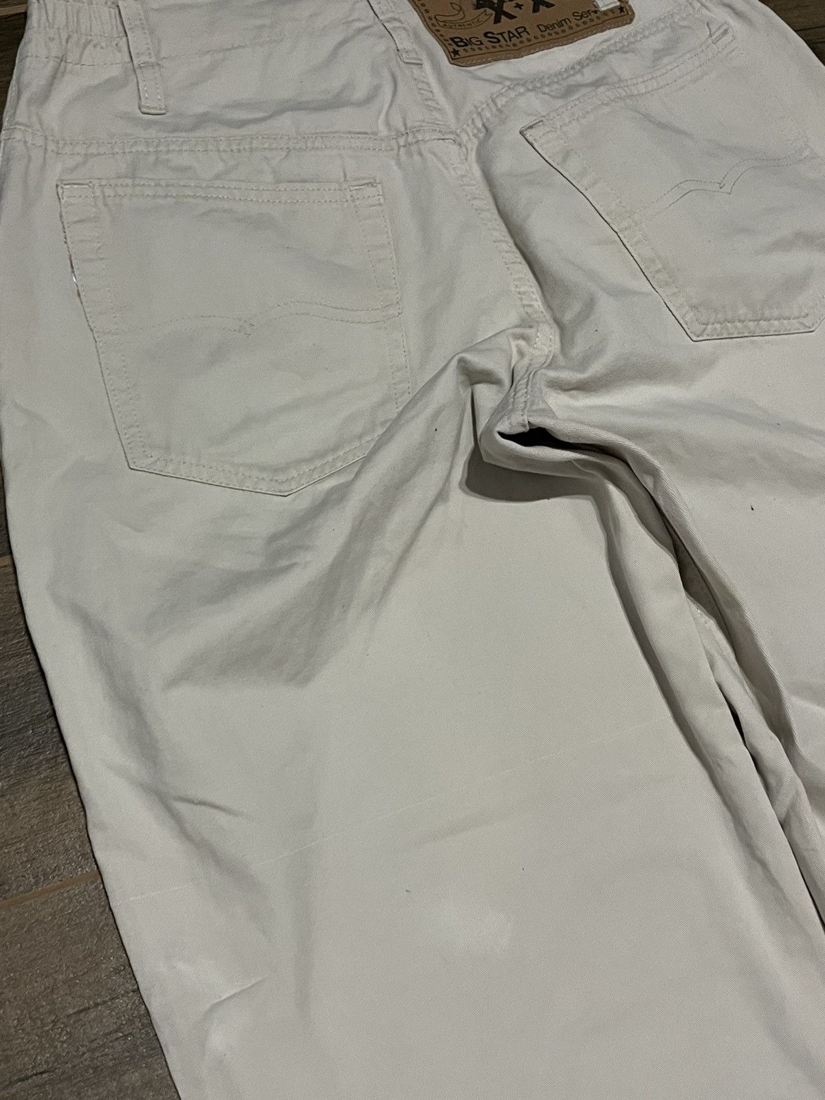 Big Star × G-Star × Vintage Vintage Baggy Denim Beige Made in France Size US 32 / EU 48 - 8 Thumbnail
