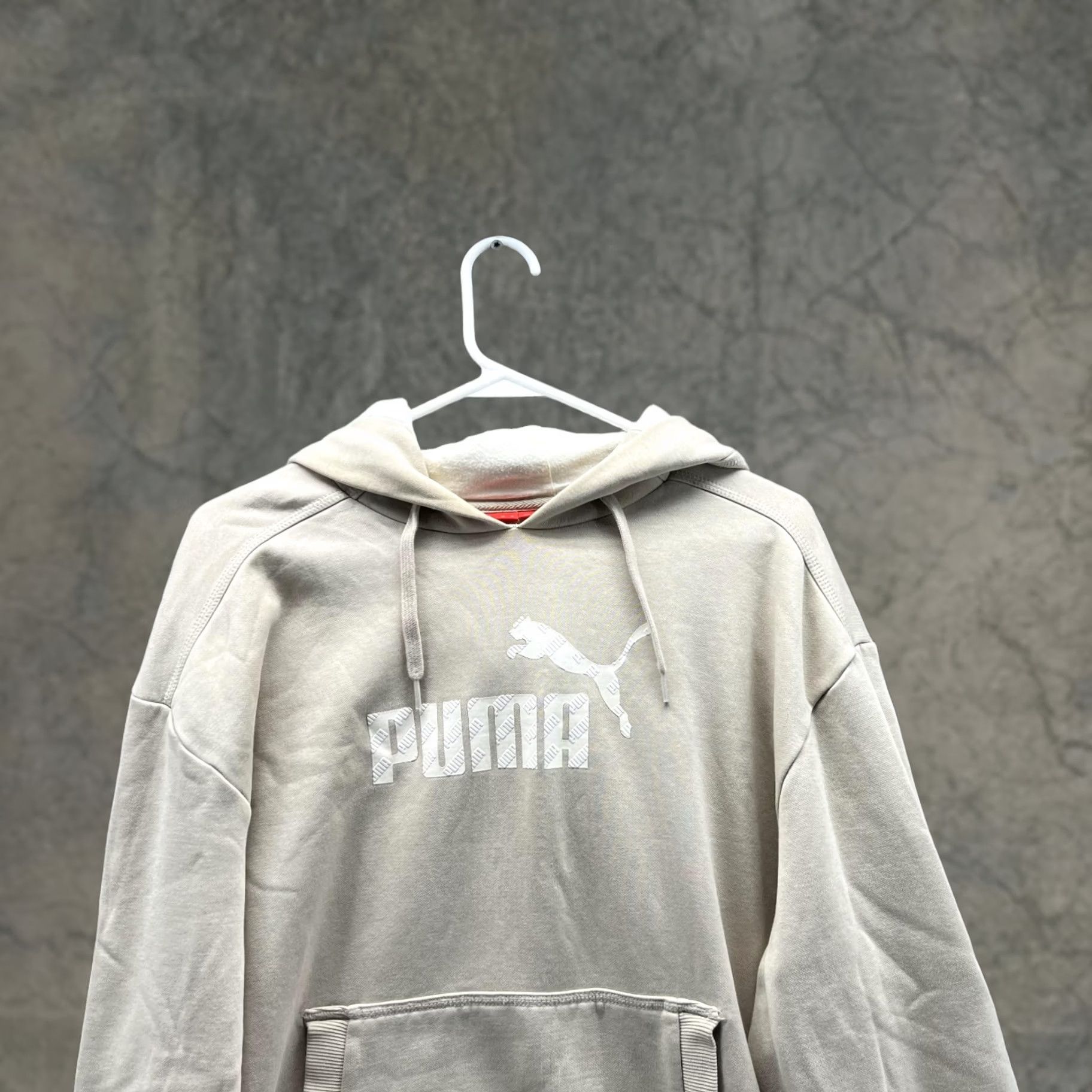 Puma PUMA Sweater Men Medium Adult Khaki Beiges Pullover Hooded Fleece Cotton Logo Long Sleeve Sweter Jacket Sweatshirt Regular Shirt Size US M / EU 48-50 / 2 - 1 Thumbnail