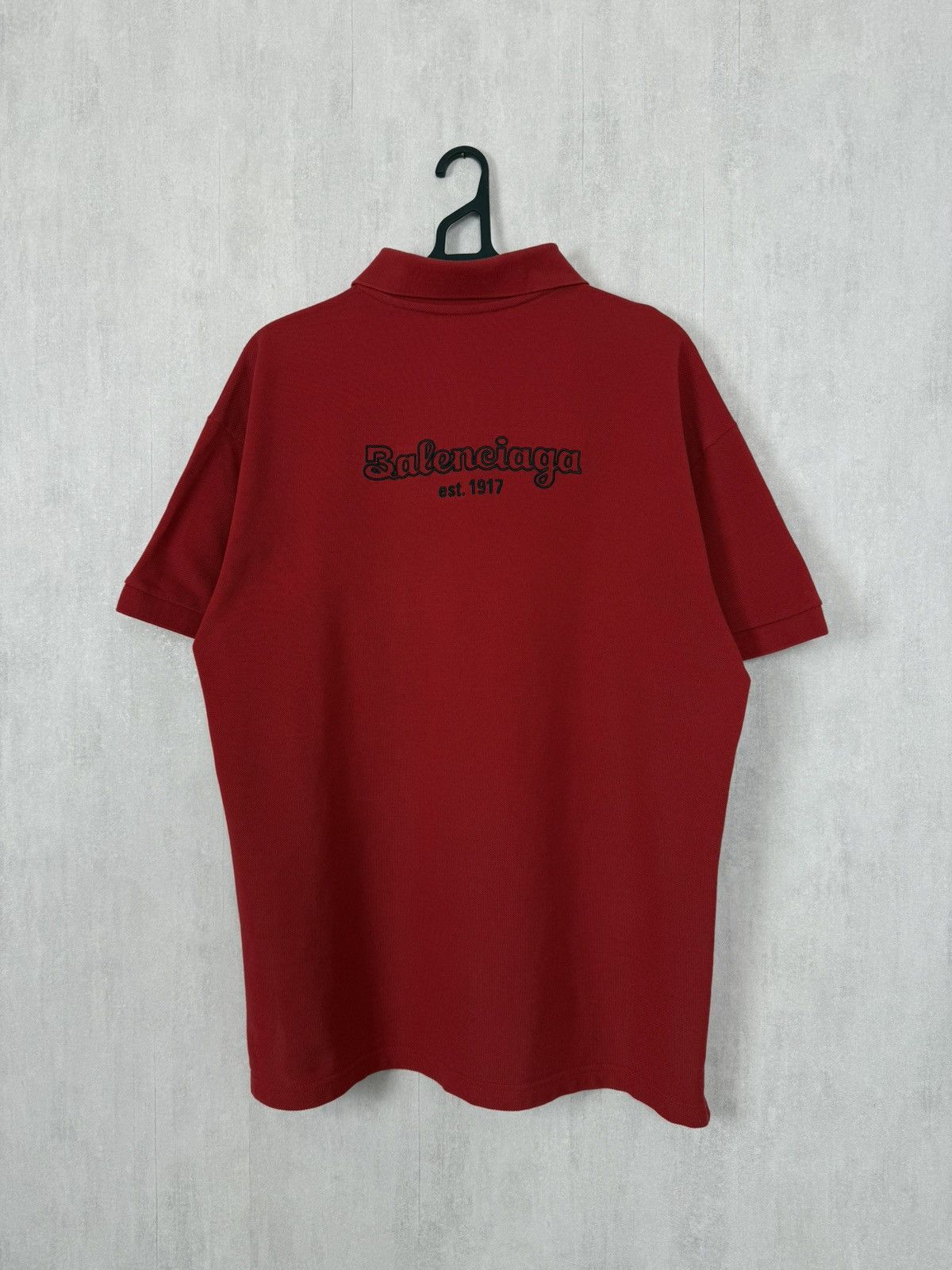 Balenciaga Balenciaga Campaign logo embroidered polo | Grailed