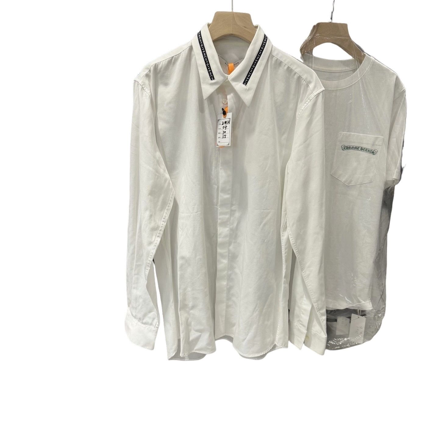 Givenchy Givenchy Logo Collar Button Up Shirt Size M Size US M / EU 48-50 / 2 - 1 Thumbnail