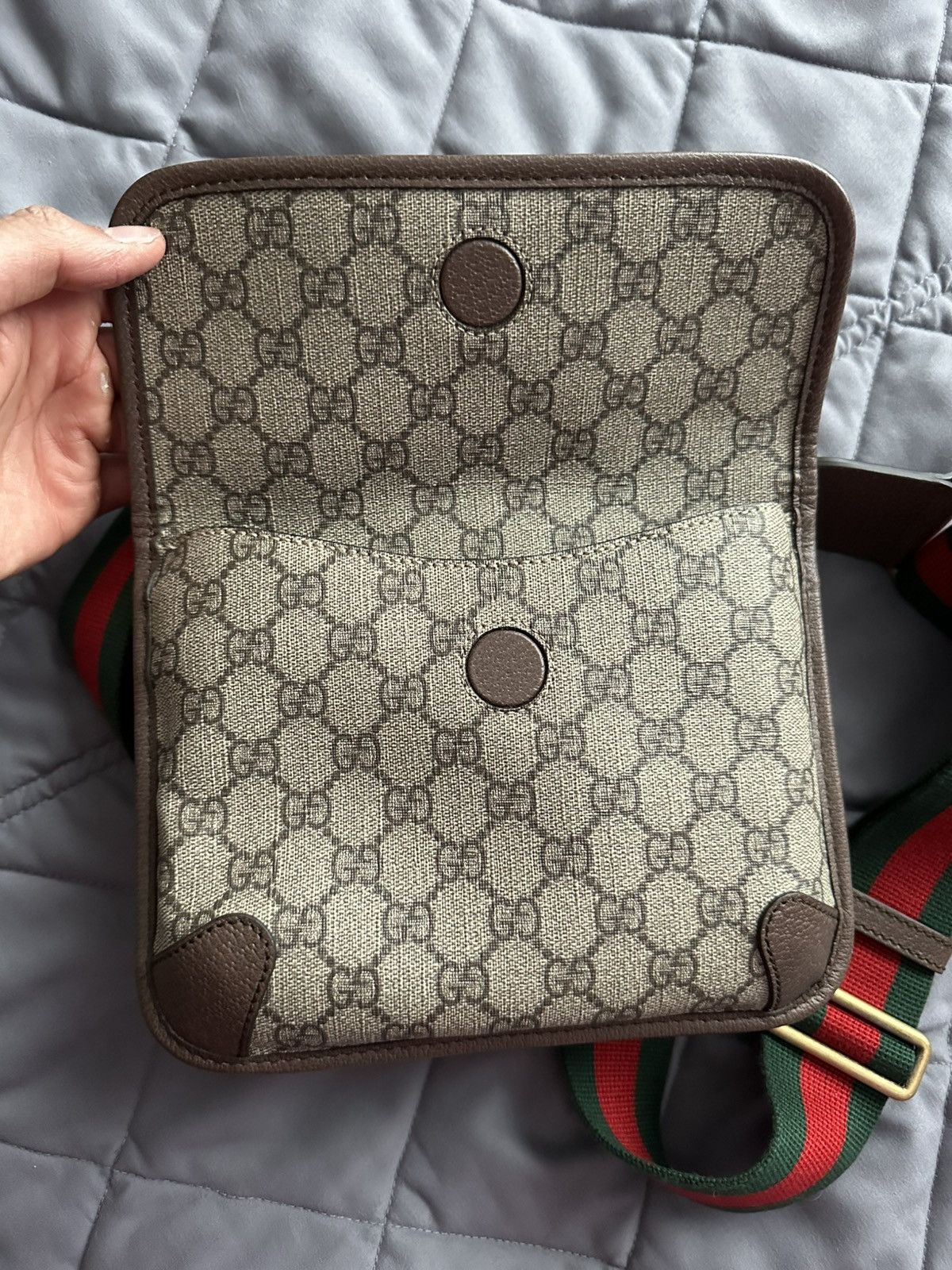 Gucci Gucci Men’s Tiger Shoulder Bag Size ONE SIZE - 9 Thumbnail