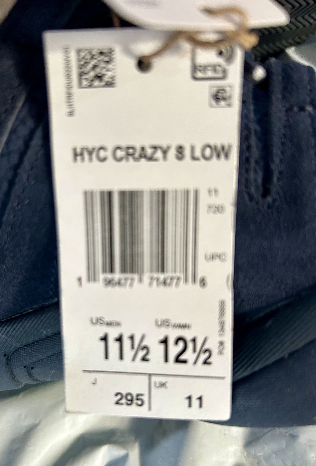 Adidas Adidas X Hoop York City - Crazy 8 Low - Legend Ink - Size US 11.5 / EU 44-45 - 14 Thumbnail