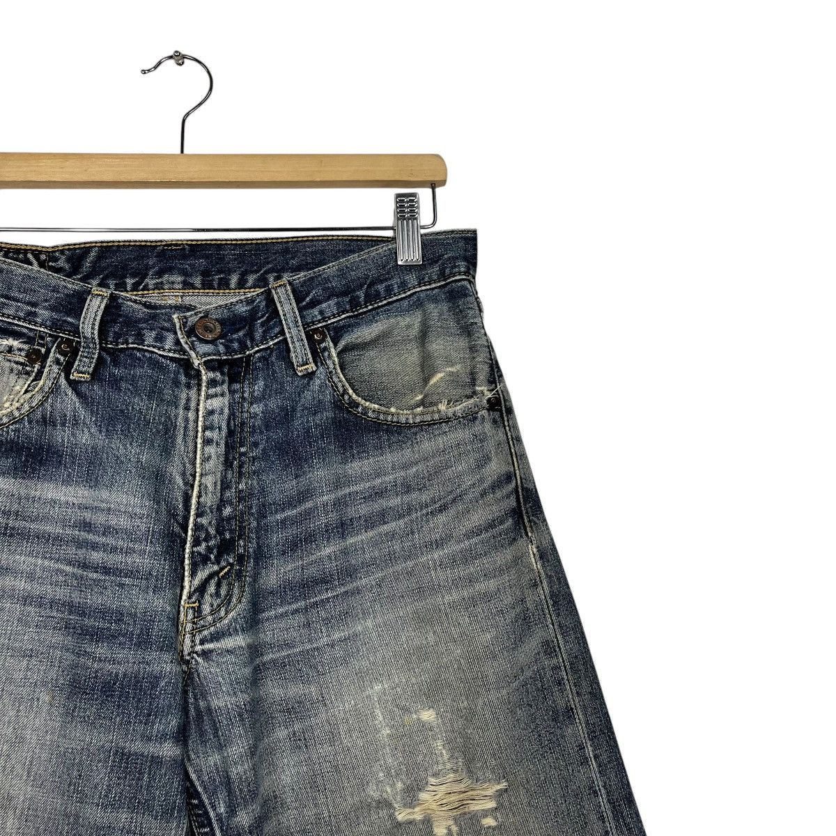 Levi's Vintage Y2k Levis Distressed denim Size US 30 / EU 46 - 5 Thumbnail