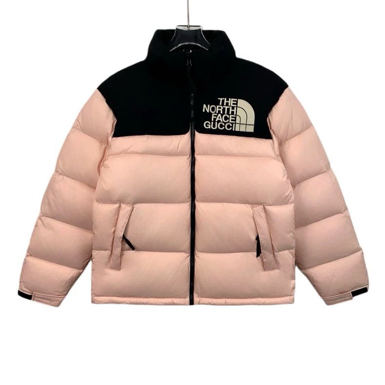Gucci The North Face co-branded pink logo letter embroidery