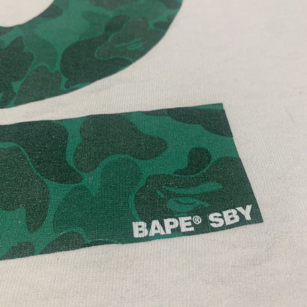 Bape Bape Medium 0 Anniversary Shibuya Store Camo White Tee Size US M / EU 48-50 / 2 - 4 Thumbnail