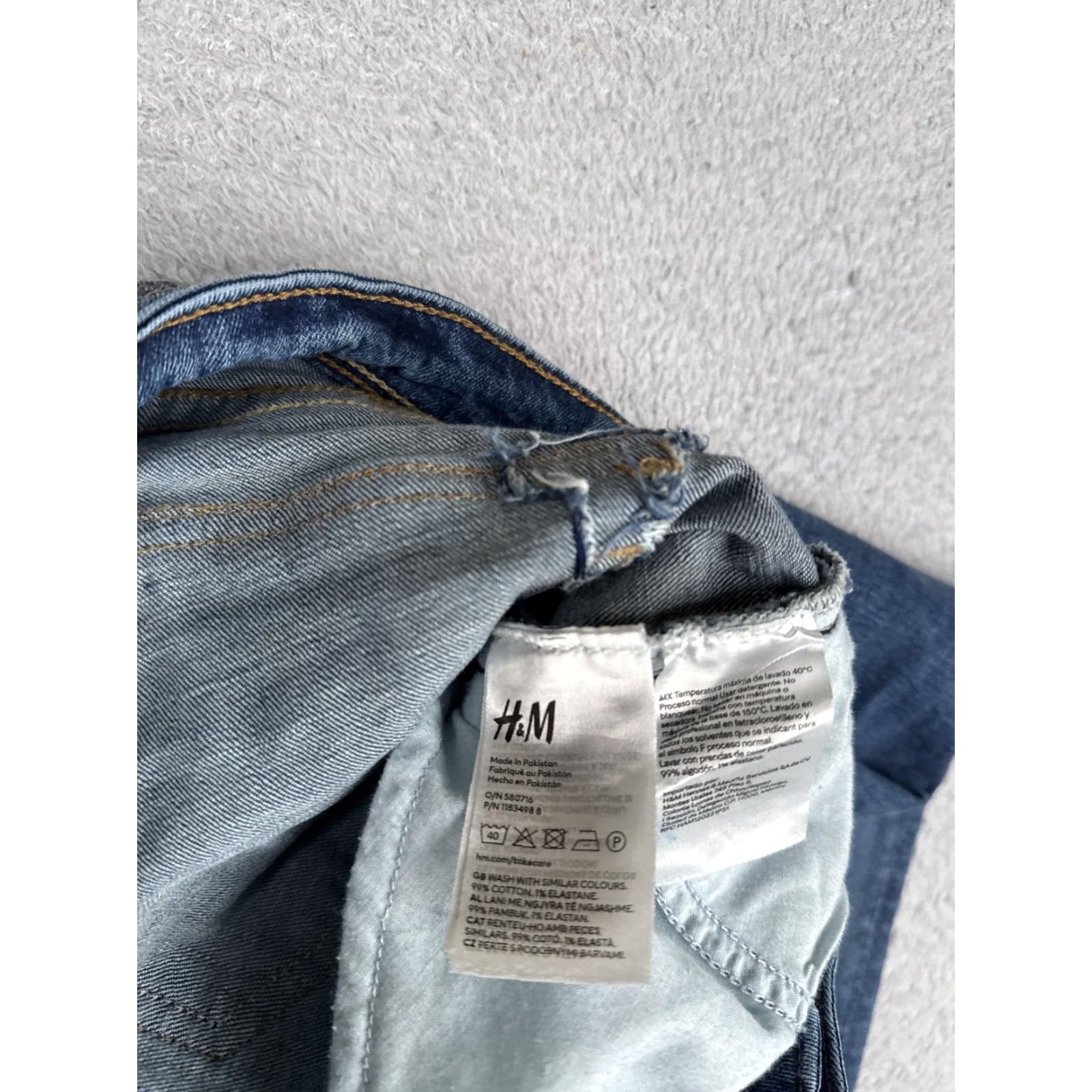 H&M H&M Jeans Womens 10 Bootcut Blue Medium Wash 5-Pocket Stretch Regular Rise 30x32 Mid 90s Theme Mens Womens Girls Size 32" / US 10 / IT 46 - 7 Thumbnail