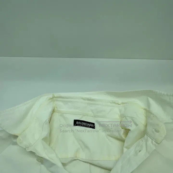 Balenciaga Balenciaga Logo White Short Sleeve Shirt. Size US M / EU 48-50 / 2 - 1 Thumbnail