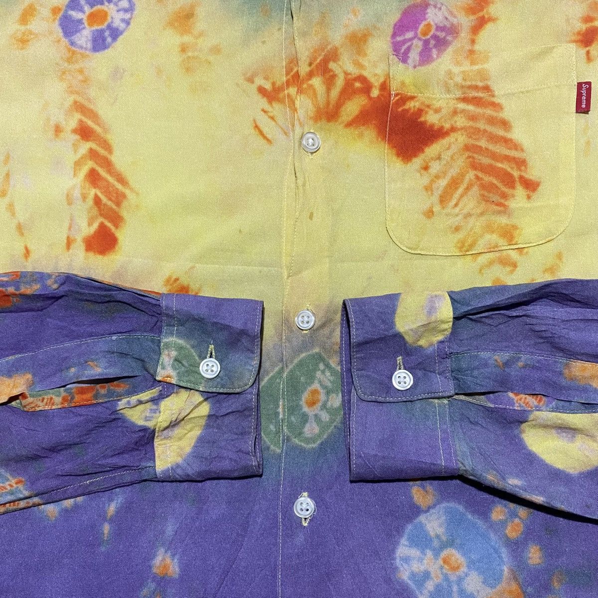 Supreme FW19 Supreme Batik Print Rayon Shirt Button Size US L / EU 52-54 / 3 - 3 Thumbnail