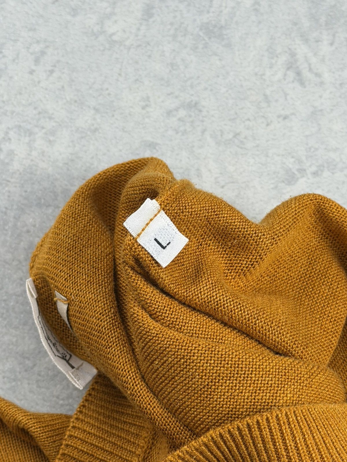 Daniele Fiesoli Daniele Fiesoli Crew Neck Sweater L Silk Linen Blend Mustard Size US L / EU 52-54 / 3 - 9 Thumbnail