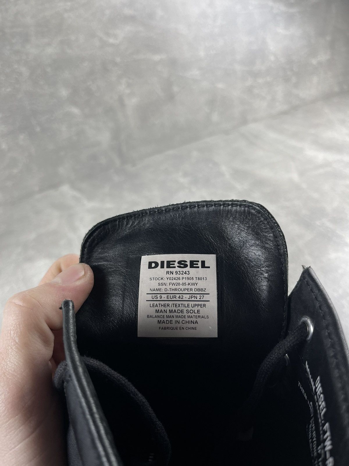 Diesel Diesel D Thrupper DBBZ AVANT GARDE Leather Combat Boots Size US 9 / EU 42 - 9 Thumbnail
