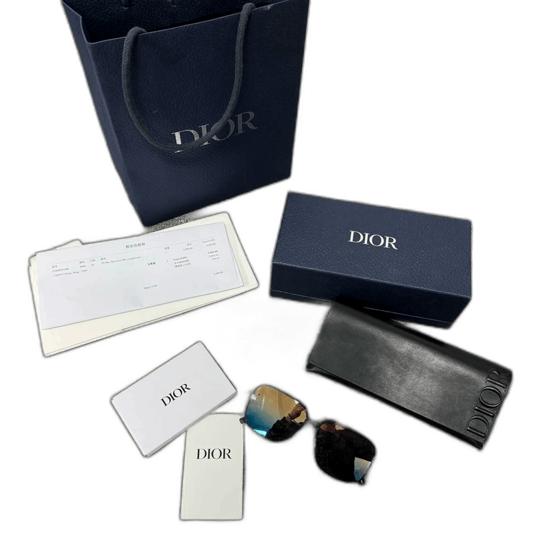 Dior Dior dior gradient pilot sunglasses with complete accessor Size ONE SIZE - 1 Thumbnail